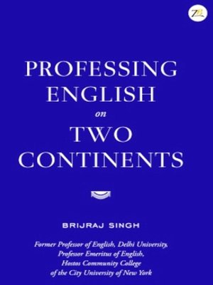 cover image of Professing English On Two Continents